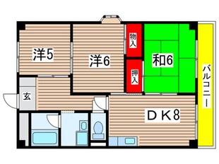 シティハイツ立花Ⅱの物件間取画像